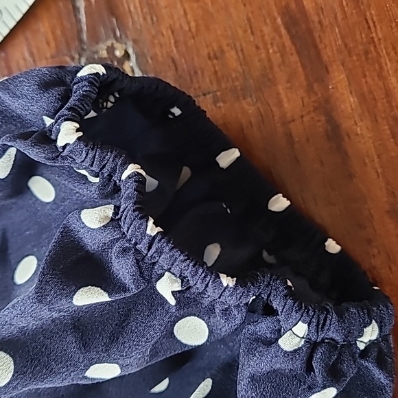 NWT navy and white polka dot maxi dress with long zipper in back - Picture 9 of 11